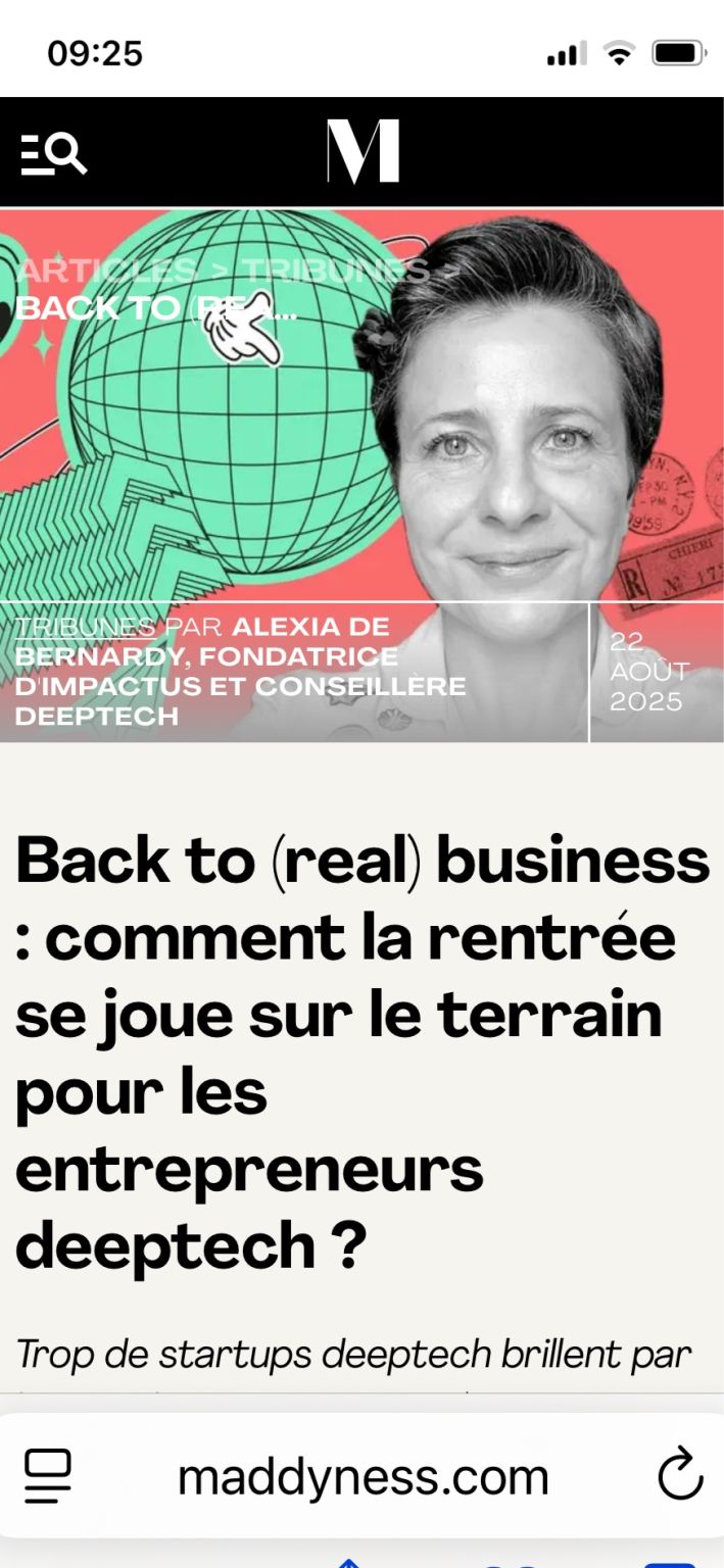 Impactus sur Maddyness